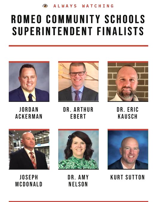 Ebert A Candidate For Romeo Superintendent Position